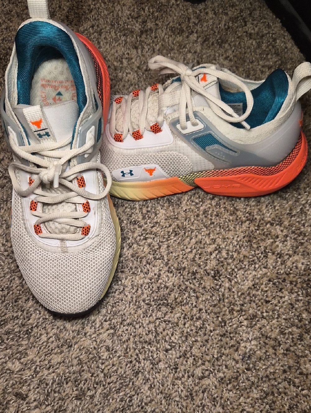 Under Armour Project Rock White Sneakers